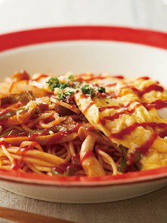オムレツ+パスタでオムパスタ-レシピのメイン写真