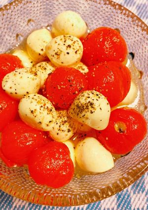 モッツァレラチーズとトマトの和風マリネ-レシピのメイン写真