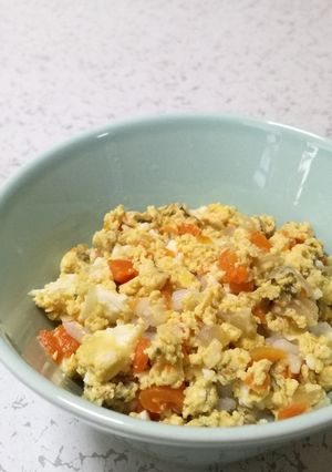 作りおき野菜煮で親子丼風(離乳食完了期)-レシピのメイン写真