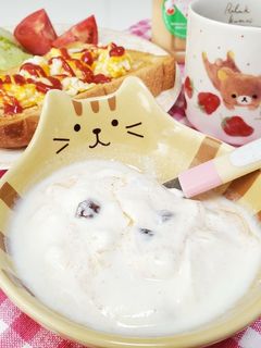 レーズンシナモンヨーグルト-レシピのメイン写真