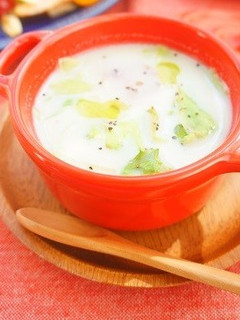 レタスとベーコンの豆乳スープ-レシピのメイン写真