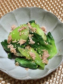 青梗菜とツナのポン酢和え-レシピのメイン写真