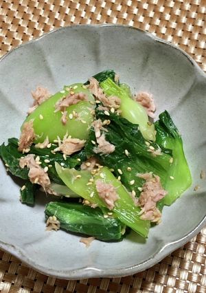 青梗菜とツナのポン酢和え-レシピのメイン写真