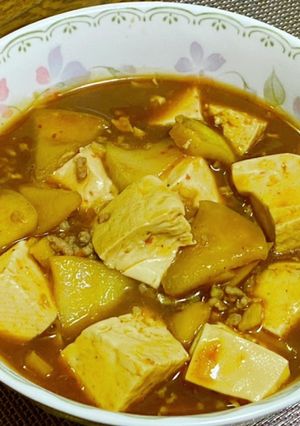 口当たりマイルド・リンゴ入り麻婆豆腐-レシピのメイン写真