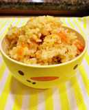 もち麦と玄米ご飯♡人参入り　栄養満点♡