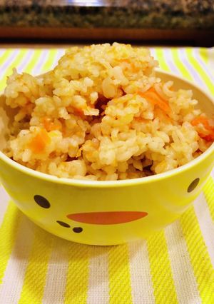 もち麦と玄米ご飯♡人参入り 栄養満点♡-レシピのメイン写真