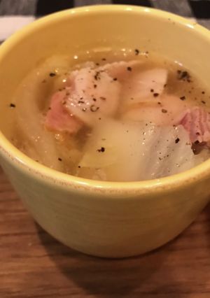 とっても簡単な白菜とベーコンのスープ-レシピのメイン写真