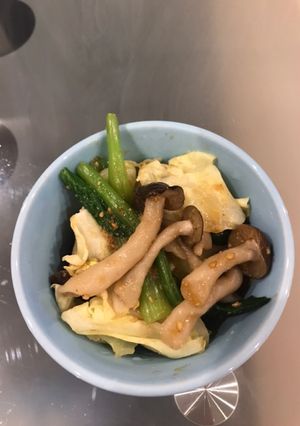 小松菜としめじの胡麻和え-レシピのメイン写真