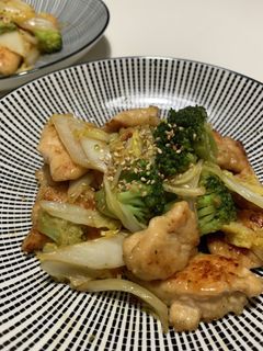 今が旬!白菜と鶏肉のサッパリ炒め-レシピのメイン写真
