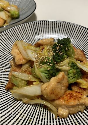 今が旬！白菜と鶏肉のサッパリ炒め-レシピのメイン写真