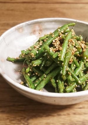 レンチン◎いんげんのごま和え◎お弁当にも-レシピのメイン写真