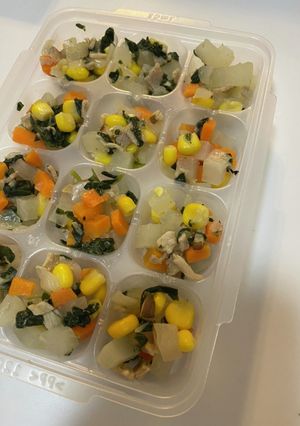 とうもろこしの豚大根　離乳食-レシピのメイン写真
