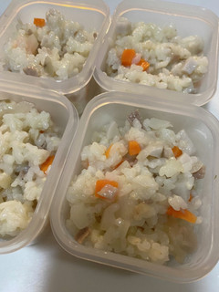 里芋とごぼうの豚ごはん 離乳食-レシピのメイン写真