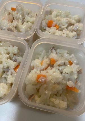 里芋とごぼうの豚ごはん　離乳食-レシピのメイン写真