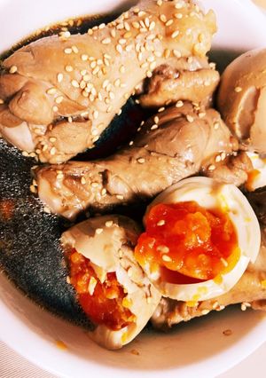 簡単◎鶏手羽とたまごの煮物-レシピのメイン写真