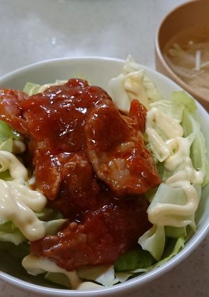 トマト風味の豚丼-レシピのメイン写真