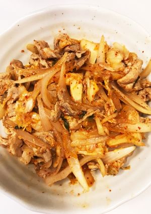 簡単♪ご飯もお酒もすすむ豚キムチ-レシピのメイン写真