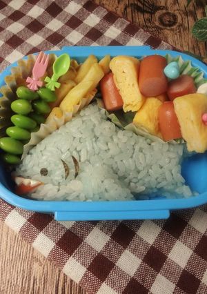サメのデコおにぎり-レシピのメイン写真