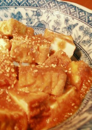 レンジでパパッと★厚揚げの味噌ダレ★-レシピのメイン写真