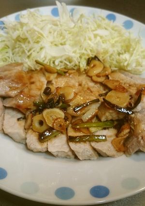 発芽にんにくと豚肉の照り焼き-レシピのメイン写真