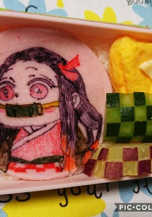 鬼滅の刃オブラートアート・禰豆子-レシピのメイン写真