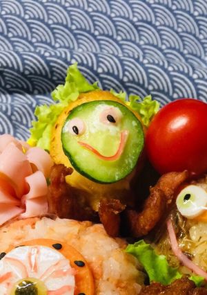 キャラ弁！ハロウィン！たこさん！-レシピのメイン写真