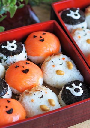 ハロウィン♡ジャックオランタンのおにぎり-レシピのメイン写真