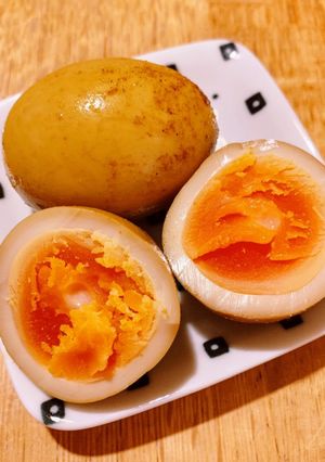 カレーしょうゆ味玉-レシピのメイン写真