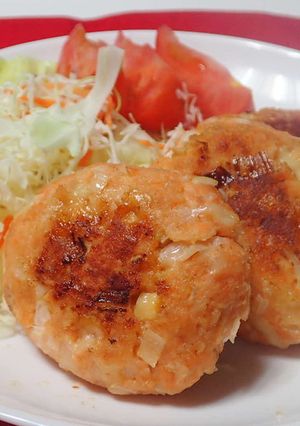 鮭ハンバーグ-レシピのメイン写真
