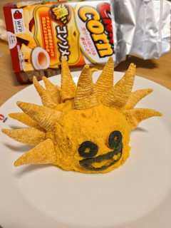 モンスターかぼちゃサラダ ハロウィンにも-レシピのメイン写真