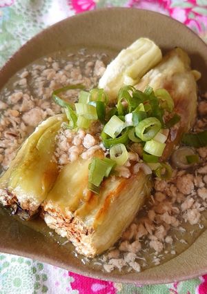 ナスのそぼろあんかけ-レシピのメイン写真