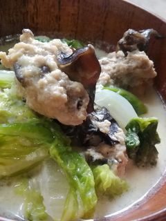 黒きくらげの肉団子豆乳スープ-レシピのメイン写真