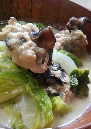 黒きくらげの肉団子豆乳スープ-レシピのメイン写真