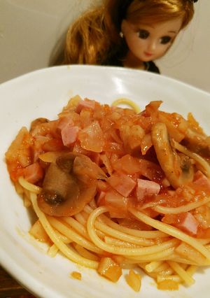 リカちゃん♡れんこん入りトマトパスタ⁎*-レシピのメイン写真