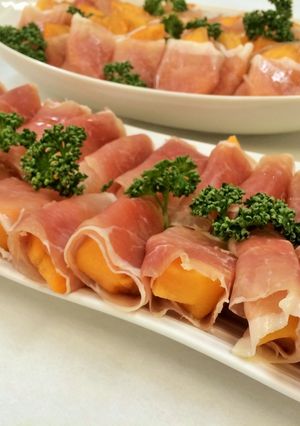 柿の生ハム巻き-レシピのメイン写真