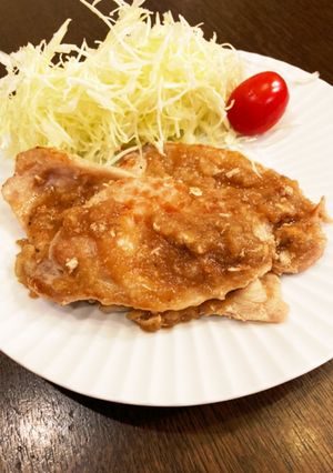 豚肉のすりおろしりんごソース焼き♪-レシピのメイン写真