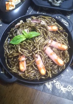 海苔の佃煮で！ハロウィンゾンビの指パスタ-レシピのメイン写真