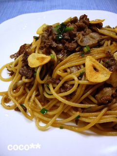 牛肉とまいたけの和風パスタ-レシピのメイン写真