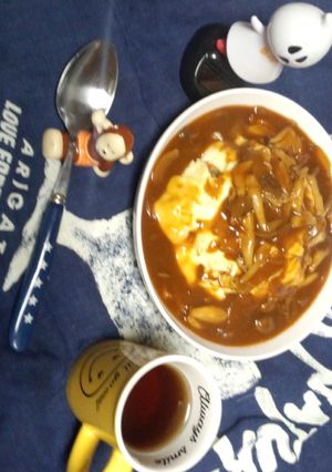 ふんわりたまごのデミオム【茶色と黄色版】-レシピのメイン写真