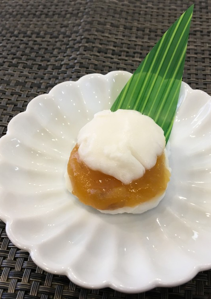 介護食　さっくりお餅のさつま芋餡-レシピのメイン写真