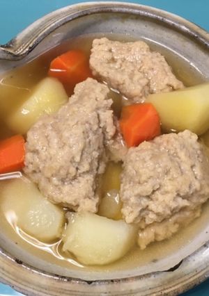 身体があったまる　ひき肉入すいとん-レシピのメイン写真