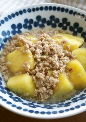 さつま芋のそぼろ煮♪煮るのは5分！-レシピのメイン写真