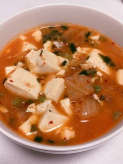 簡単!豆腐ミルクキムチスープ-レシピのメイン写真