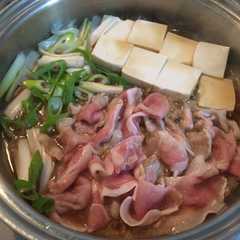 รูปของ 調味料２つ！超簡単1人鍋♫今夜は豚鍋♫