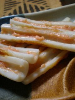 簡単おつまみ!ちくわの明太マヨ焼き-レシピのメイン写真