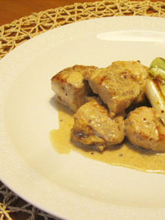 鶏肉とねぎのクリーム煮・おとな風-レシピのメイン写真