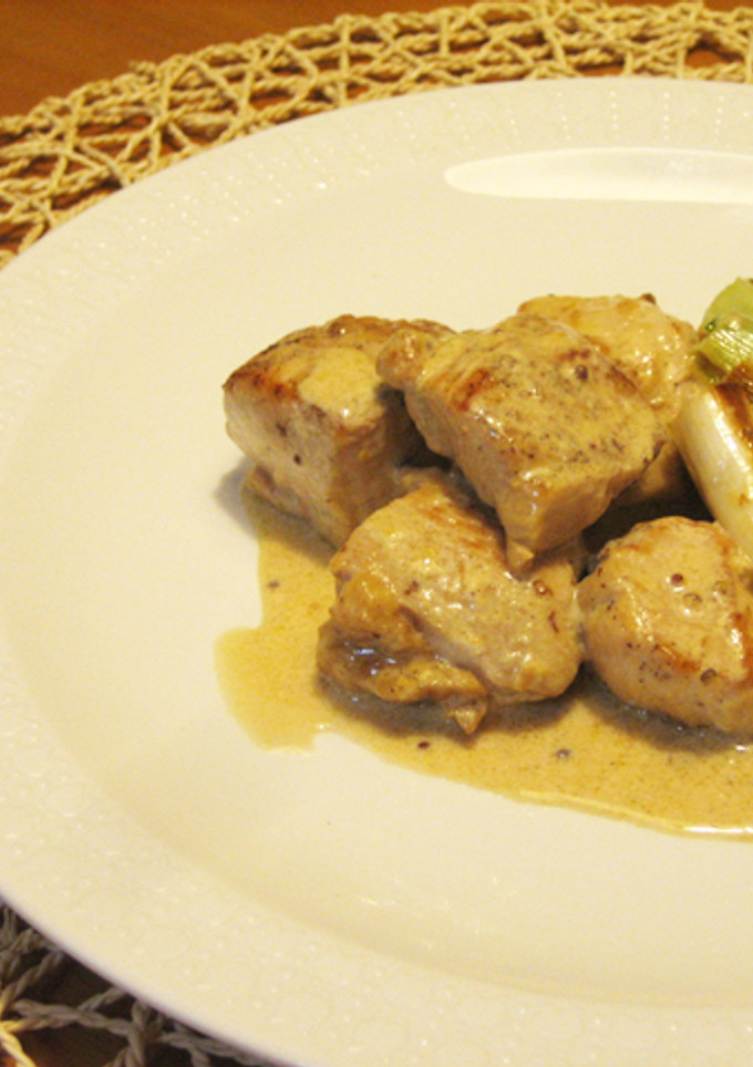 鶏肉とねぎのクリーム煮・おとな風-レシピのメイン写真