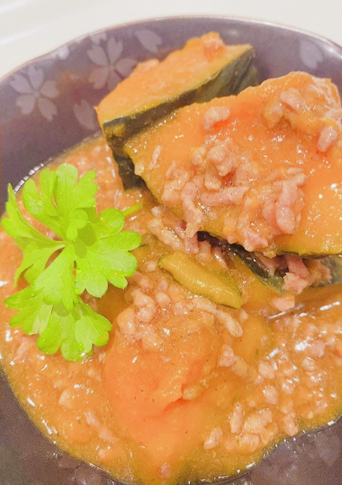 くりかぼちゃのそぼろ煮-レシピのメイン写真