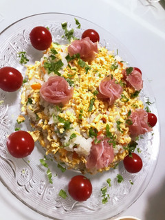 お食い初め散らし寿司ケーキ-レシピのメイン写真