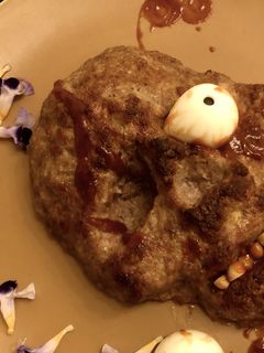 ハロウィンに♡頭蓋骨のミートローフ-レシピのメイン写真